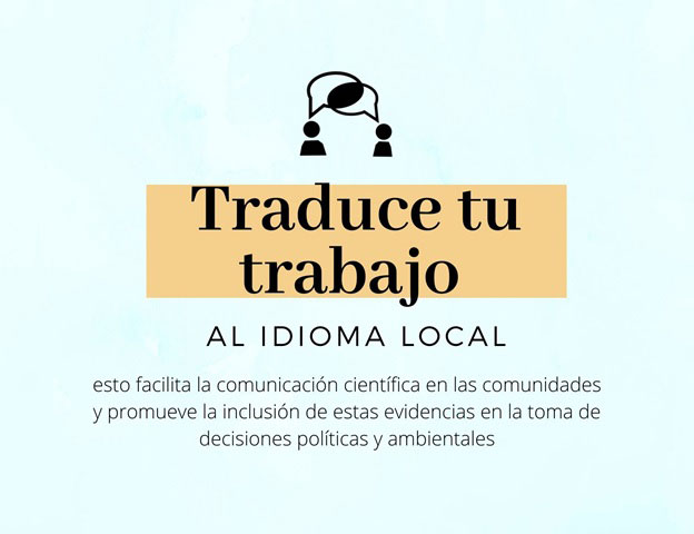 traduce tu trabajo al idioma local